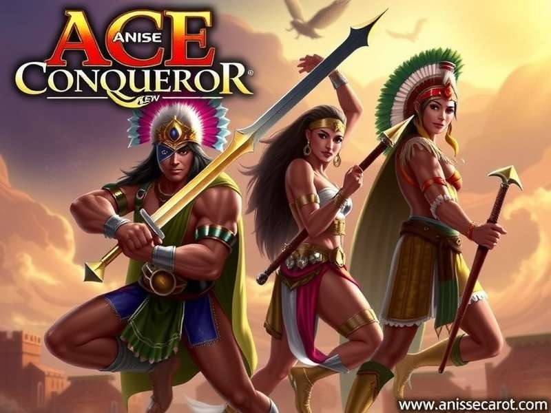 Anise Ace Conqueror Game Banner Showcasing Indian Warriors